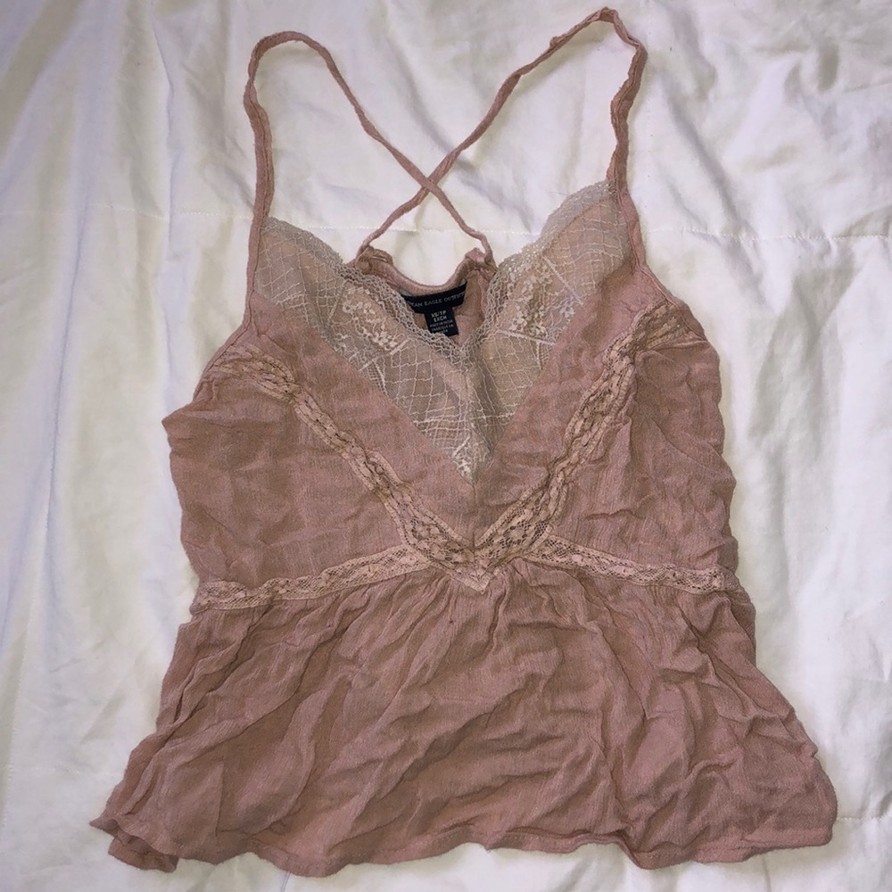 Pink Flowy Tank top